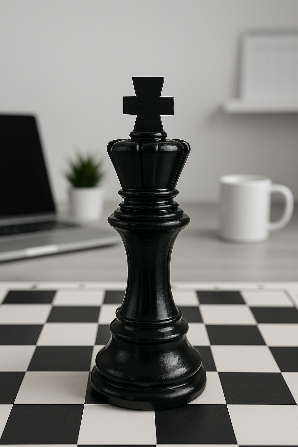 VASTU CHESS KING STATUE | HEIGHT -15 INCH | WIDTH- 6 INCH | RESIN DECORATIVE CHESS PIECE FOR HOME & OFFICE DECOR |