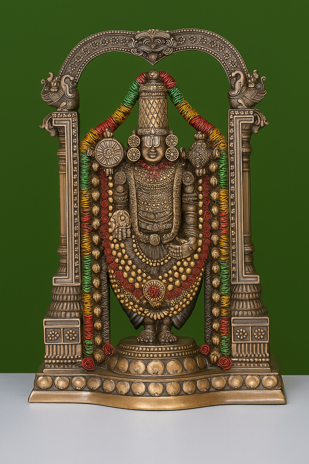 Tirupati Balaji Statue | 21 cm Shree Venkateswara Idol in Bonded Bronze | Incarnation of Vishnu