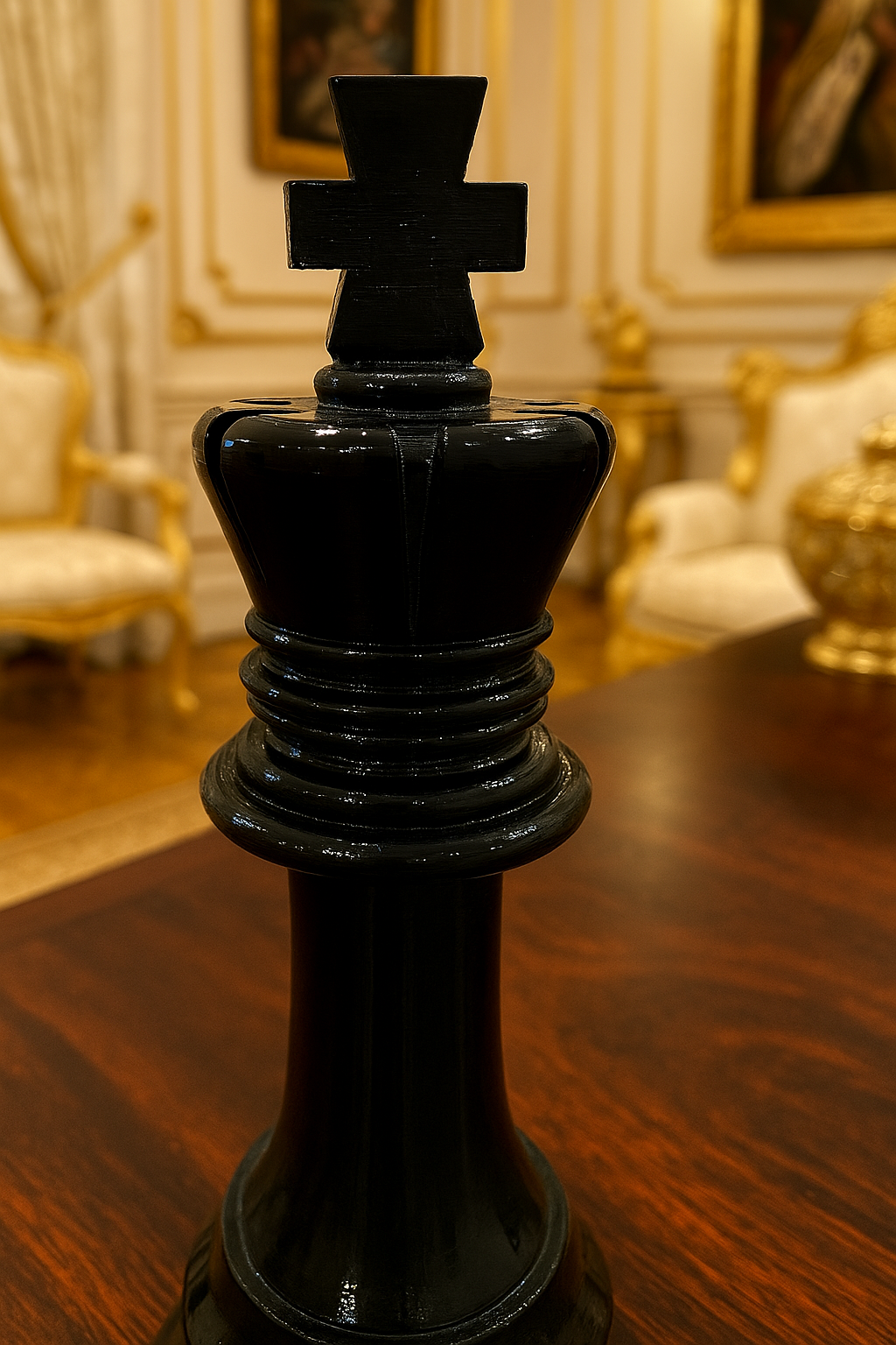 VASTU CHESS KING STATUE | HEIGHT -15 INCH | WIDTH- 6 INCH | RESIN DECORATIVE CHESS PIECE FOR HOME & OFFICE DECOR |