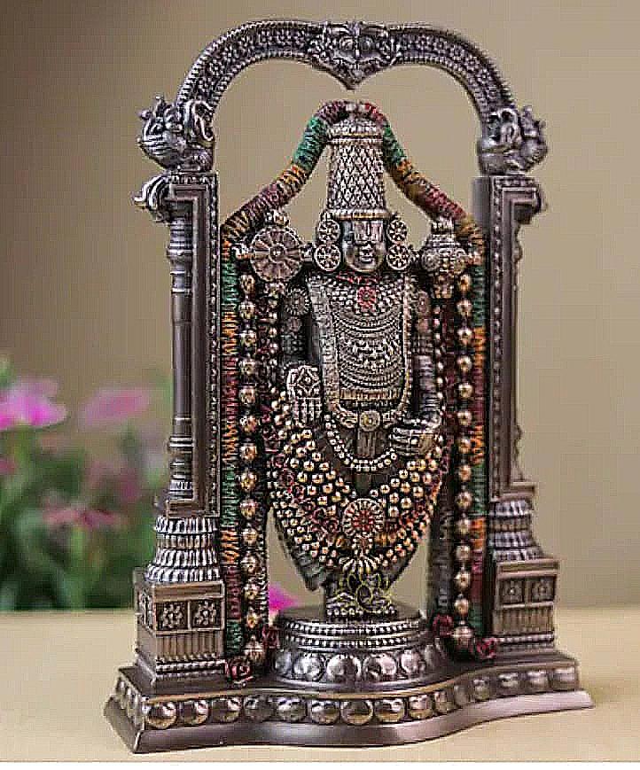 Tirupati Balaji Statue | 21 cm Shree Venkateswara Idol in Bonded Bronze | Incarnation of Vishnu