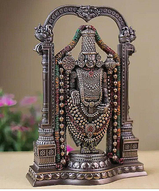 Tirupati Balaji Statue | 21 cm Shree Venkateswara Idol in Bonded Bronze | Incarnation of Vishnu